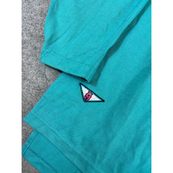 Vintage Y2K Michael Jackson MJ 1/4 Zip Polo Shirt Mens Large Blue Long Sleeve - Picture 3 of 7